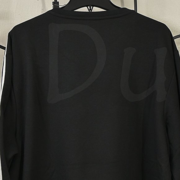 Adidas Men’s Crew Neck Sweatshirt  BLACK - Picture 8 of 9